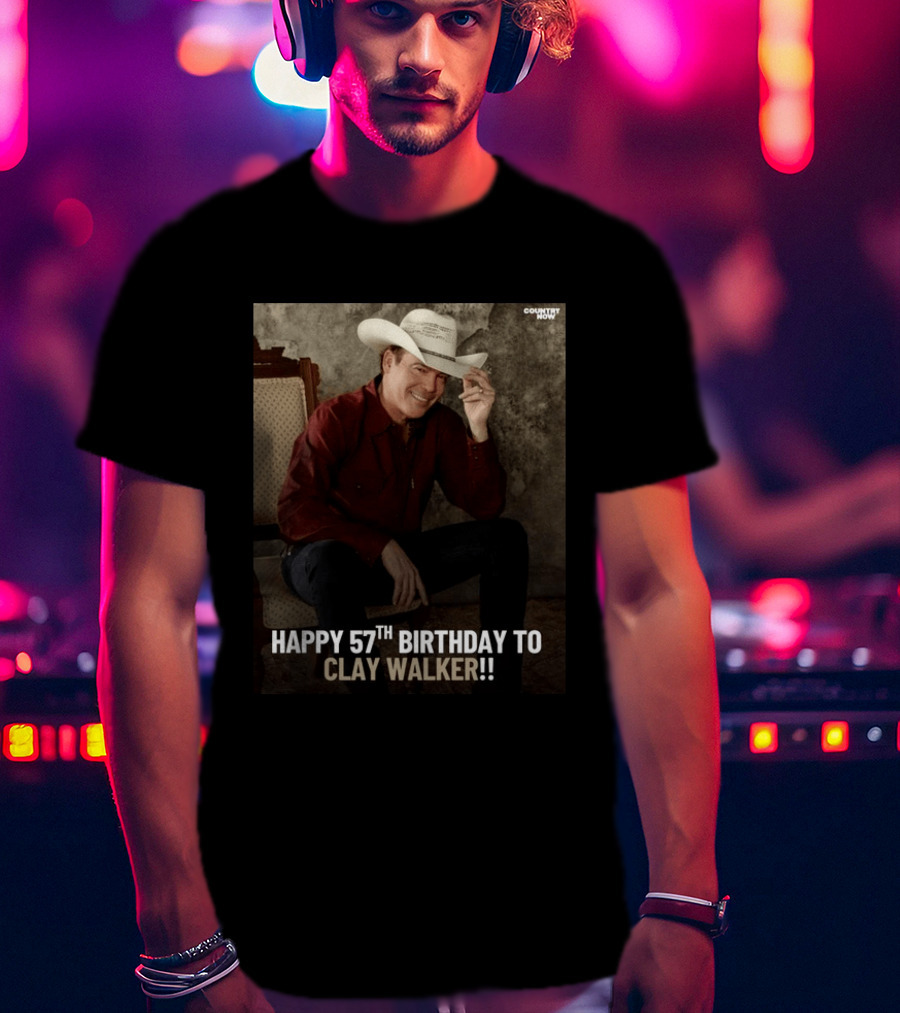 Clay Walker Celebrates Turning 57 In Classic Country T-Shirt
