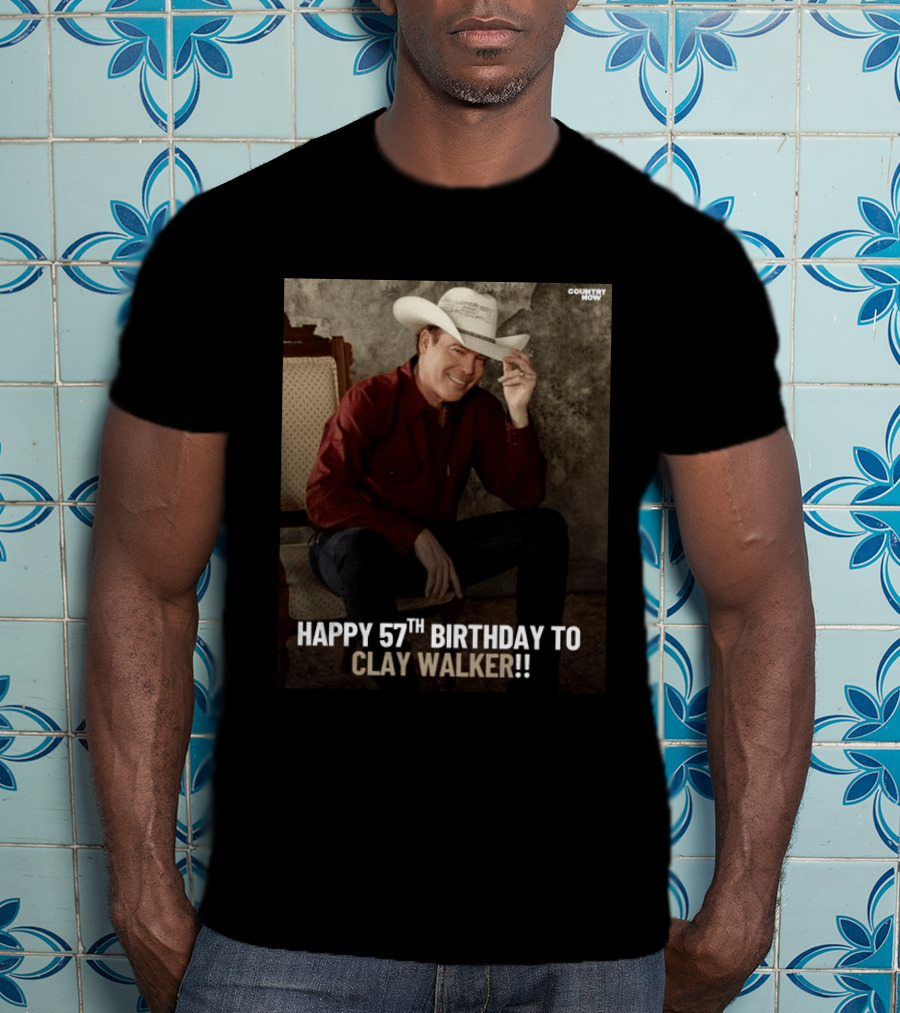 Clay Walker Celebrates Turning 57 In Classic Country T-Shirt