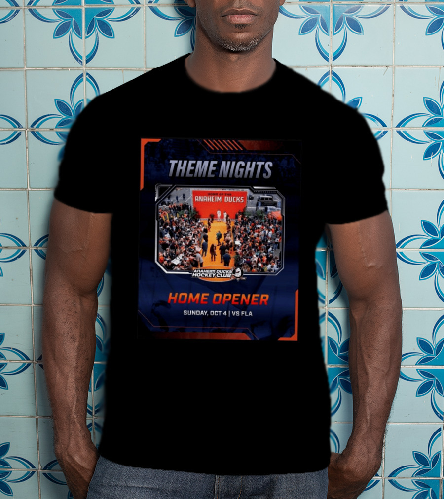 Theme Nights Home Opener Anaheim Ducks Hockey Club Sunday Oct 4 Vs Fla T-Shirt
