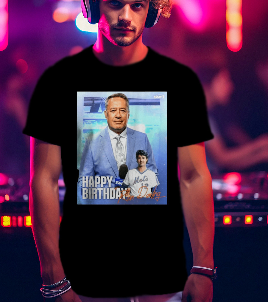 Happy Birthday Ron Darling SNY Mets Celebration T-Shirt