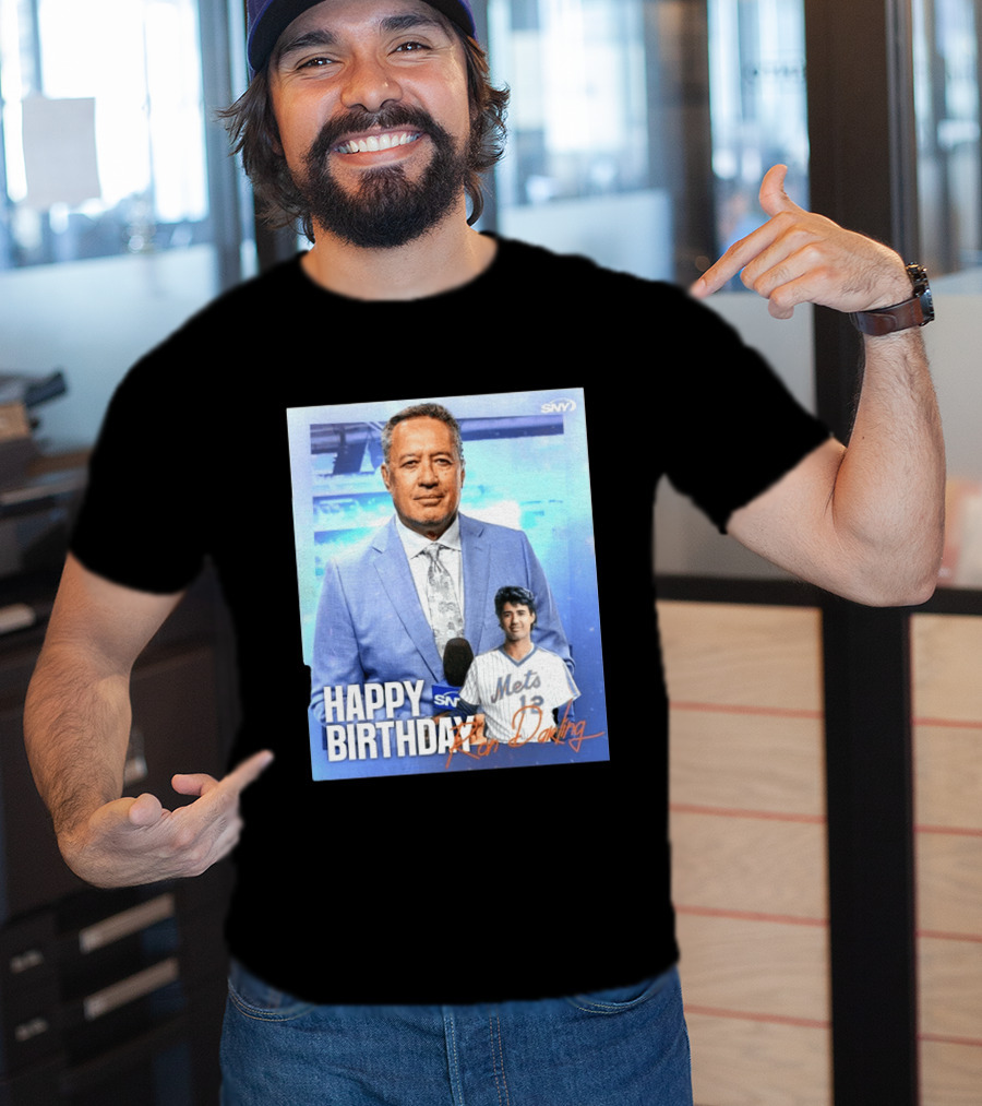 Happy Birthday Ron Darling SNY Mets Celebration T-Shirt
