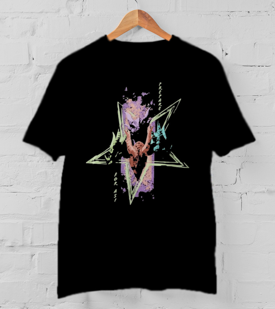 Prepare For ASI Pentagram Dragon Heads Fantasy T-Shirt