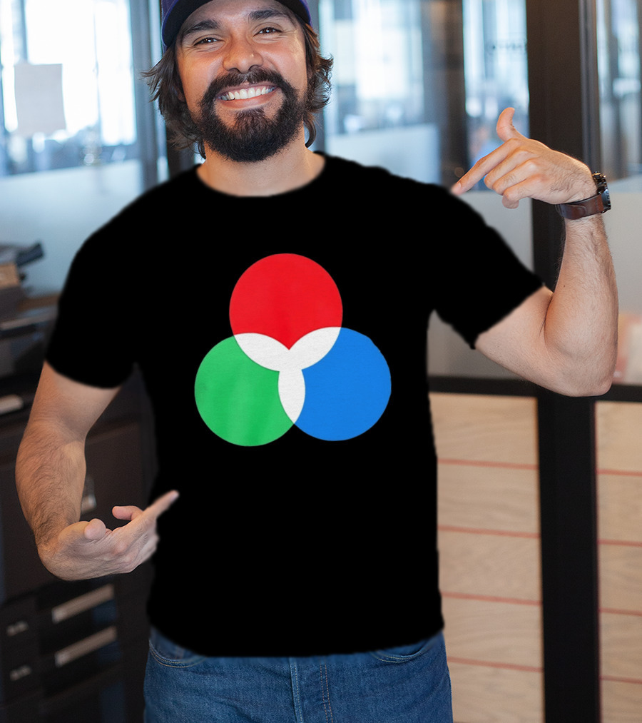RGB Color Model Venn Diagram Red Green Blue T-Shirt