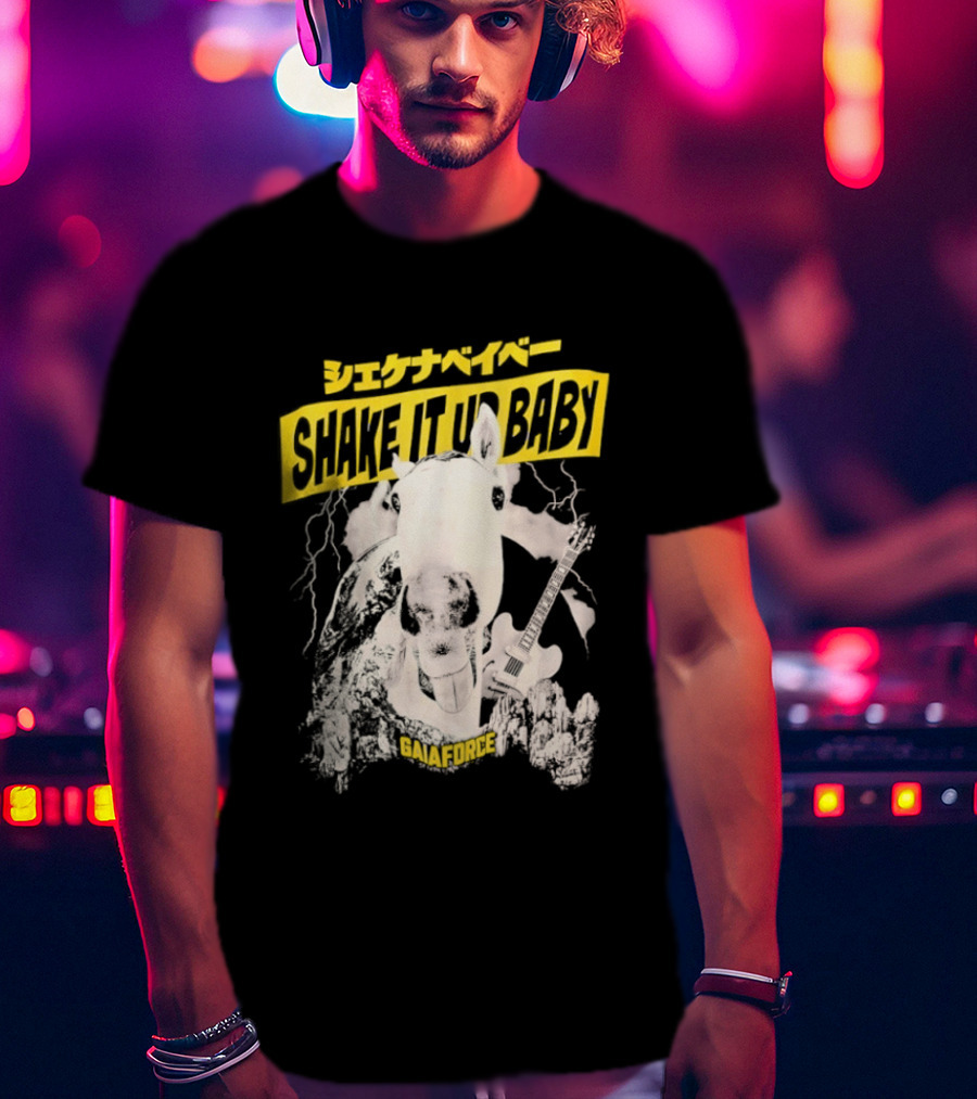 Shake It Up Baby Gaiaforce Horse Electric Guitar T-Shirt