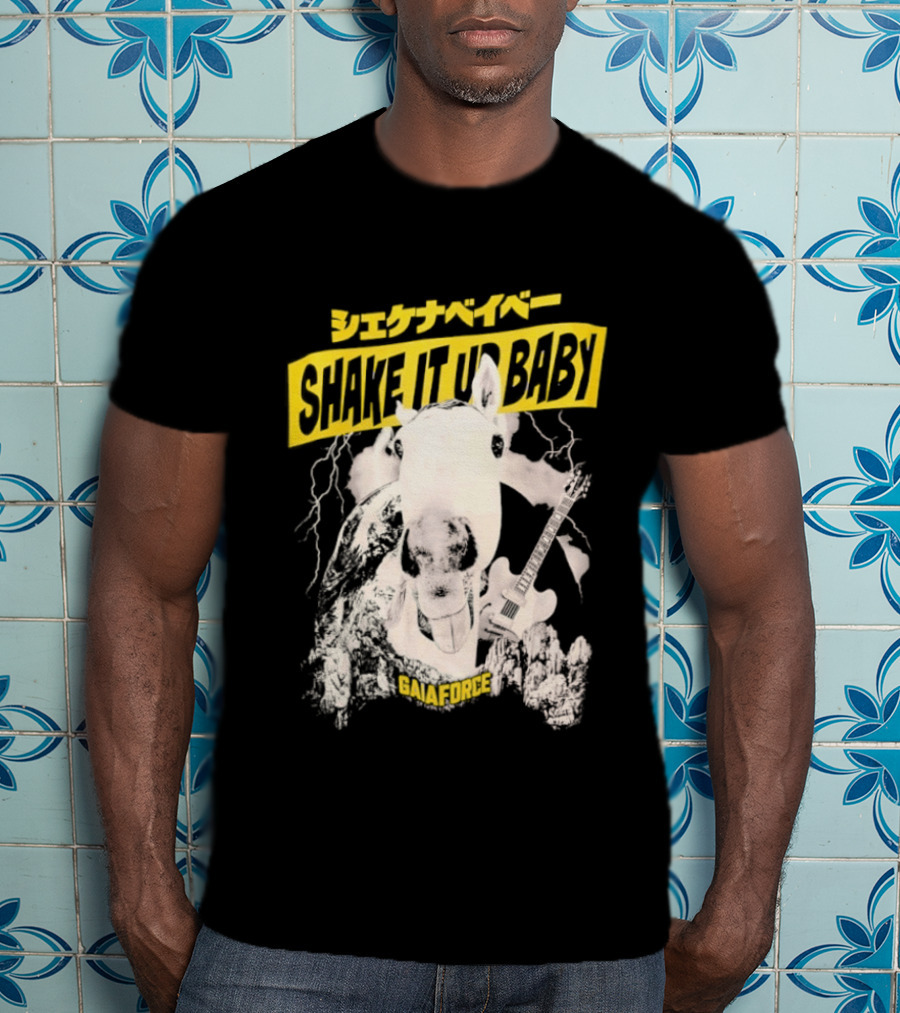 Shake It Up Baby Gaiaforce Horse Electric Guitar T-Shirt