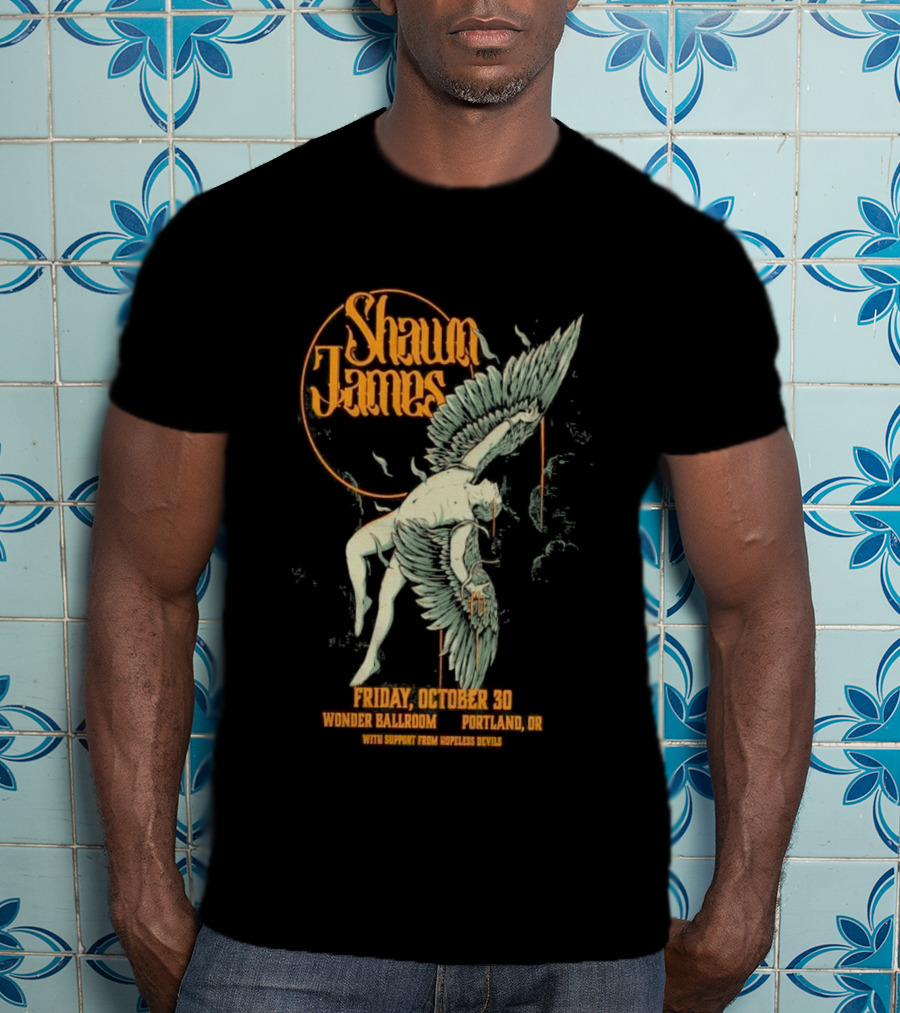 Shawn James Live Wonder Ballroom Portland OR October 30 2026 Special Guest Sam Hopeless T-Shirt
