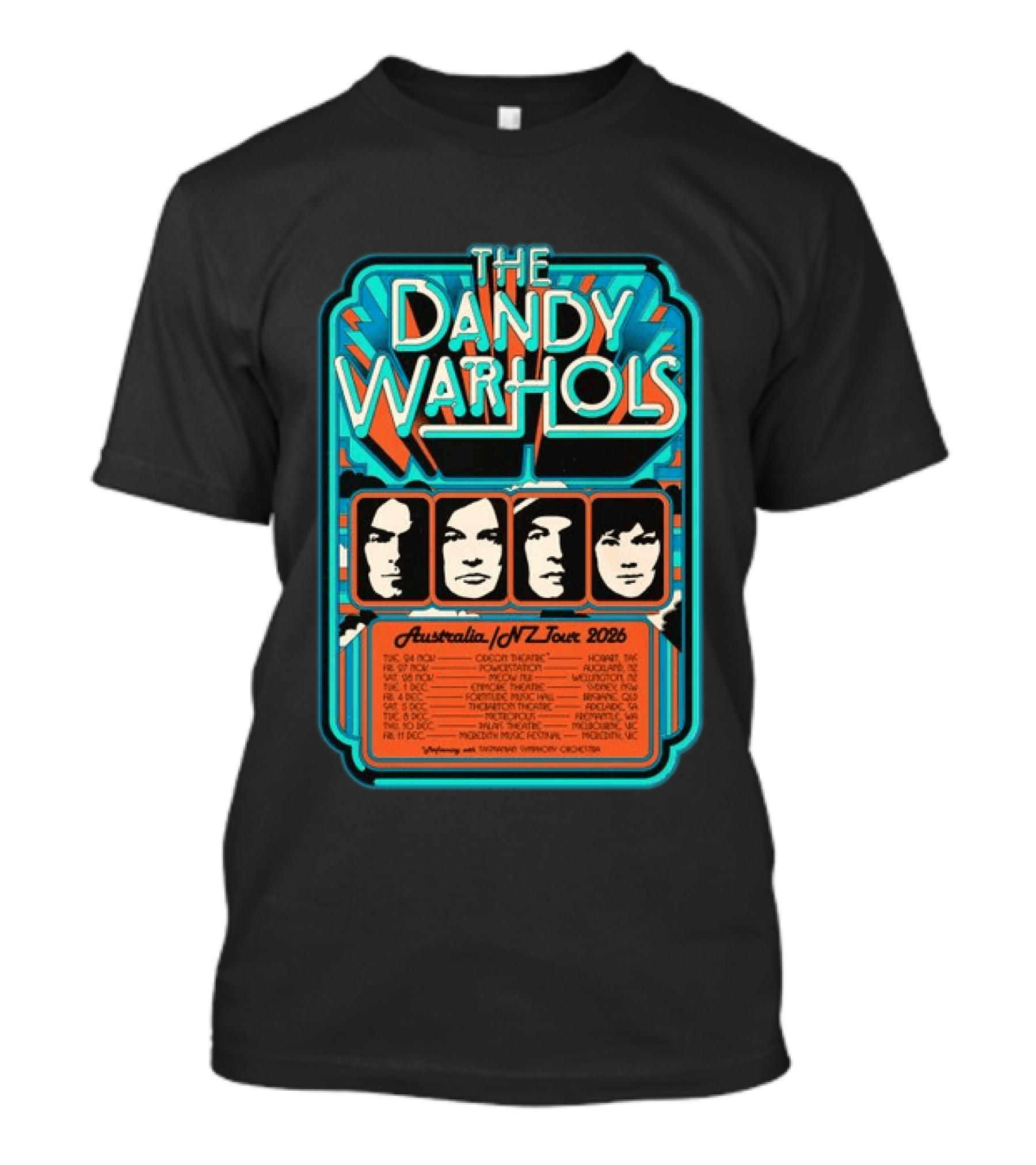 The Dandy Warhols Australia NZ Tour 2026 Concert Dates And Venues T-Shirt