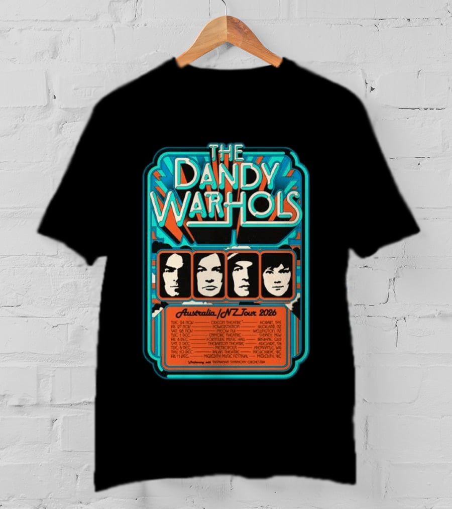 The Dandy Warhols Australia NZ Tour 2026 Concert Dates And Venues T-Shirt