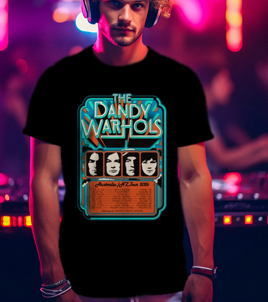 The Dandy Warhols Australia NZ Tour 2026 Concert Dates And Venues T-Shirt
