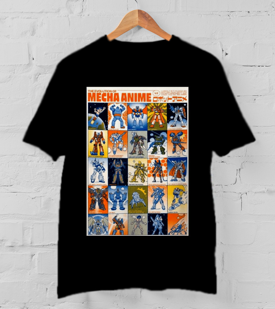 The Evolution Of Mecha Anime V.2 T-Shirt