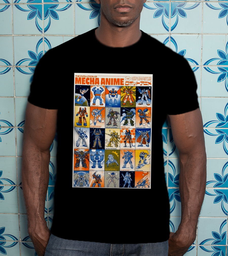 The Evolution Of Mecha Anime V.2 T-Shirt