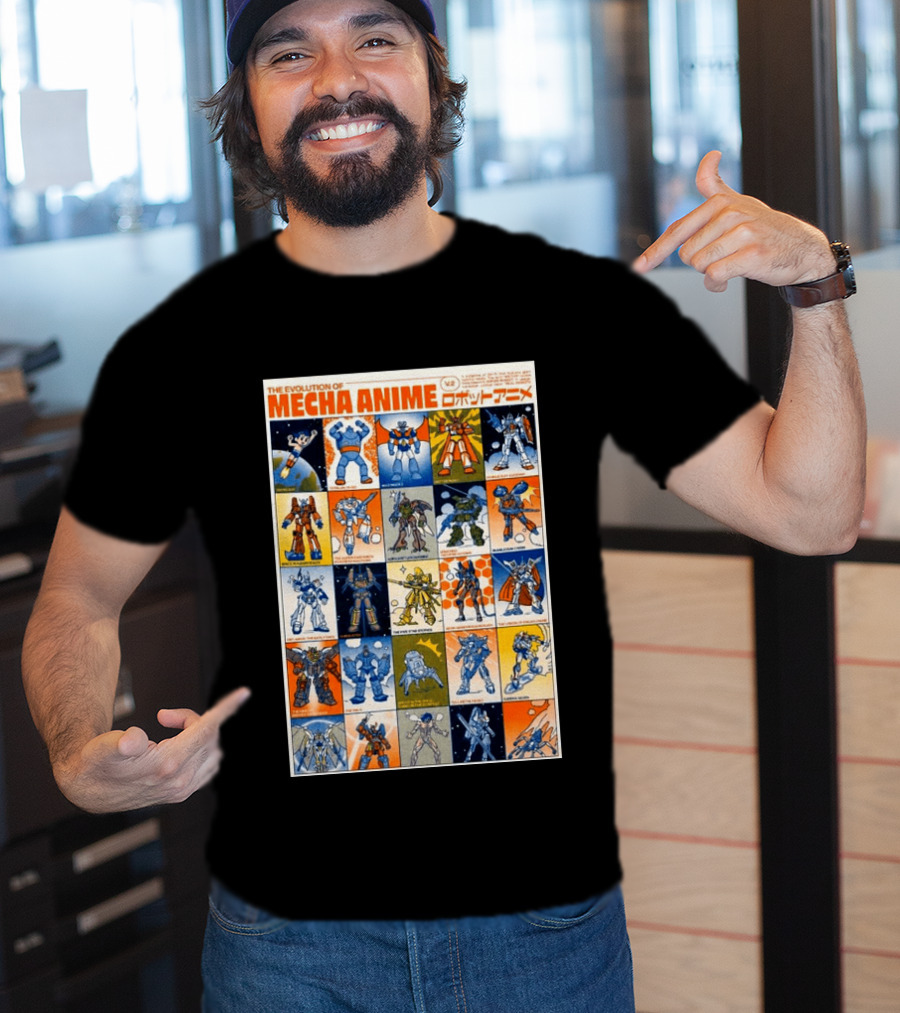 The Evolution Of Mecha Anime V.2 T-Shirt