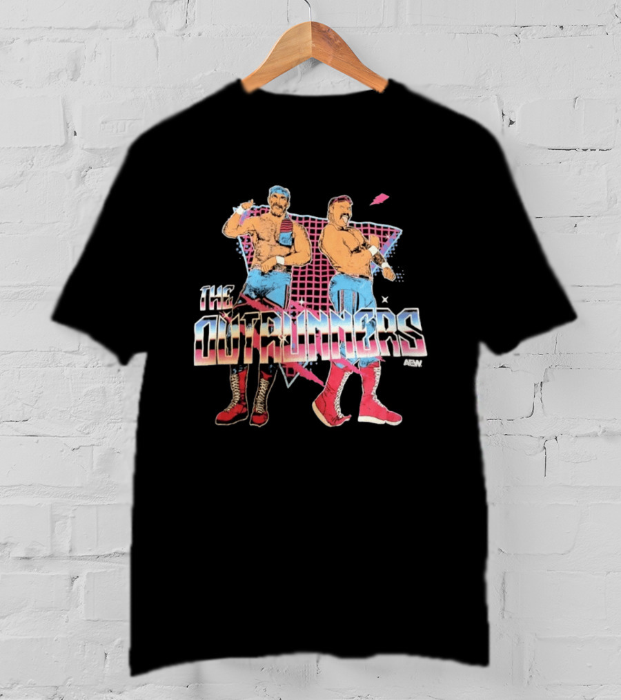 The Outrunners AEW Wrestling Tag Team Retro Fashion T-Shirt
