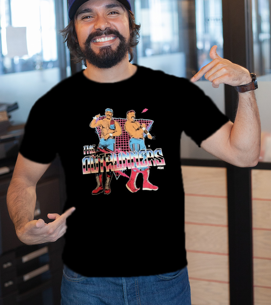 The Outrunners AEW Wrestling Tag Team Retro Fashion T-Shirt
