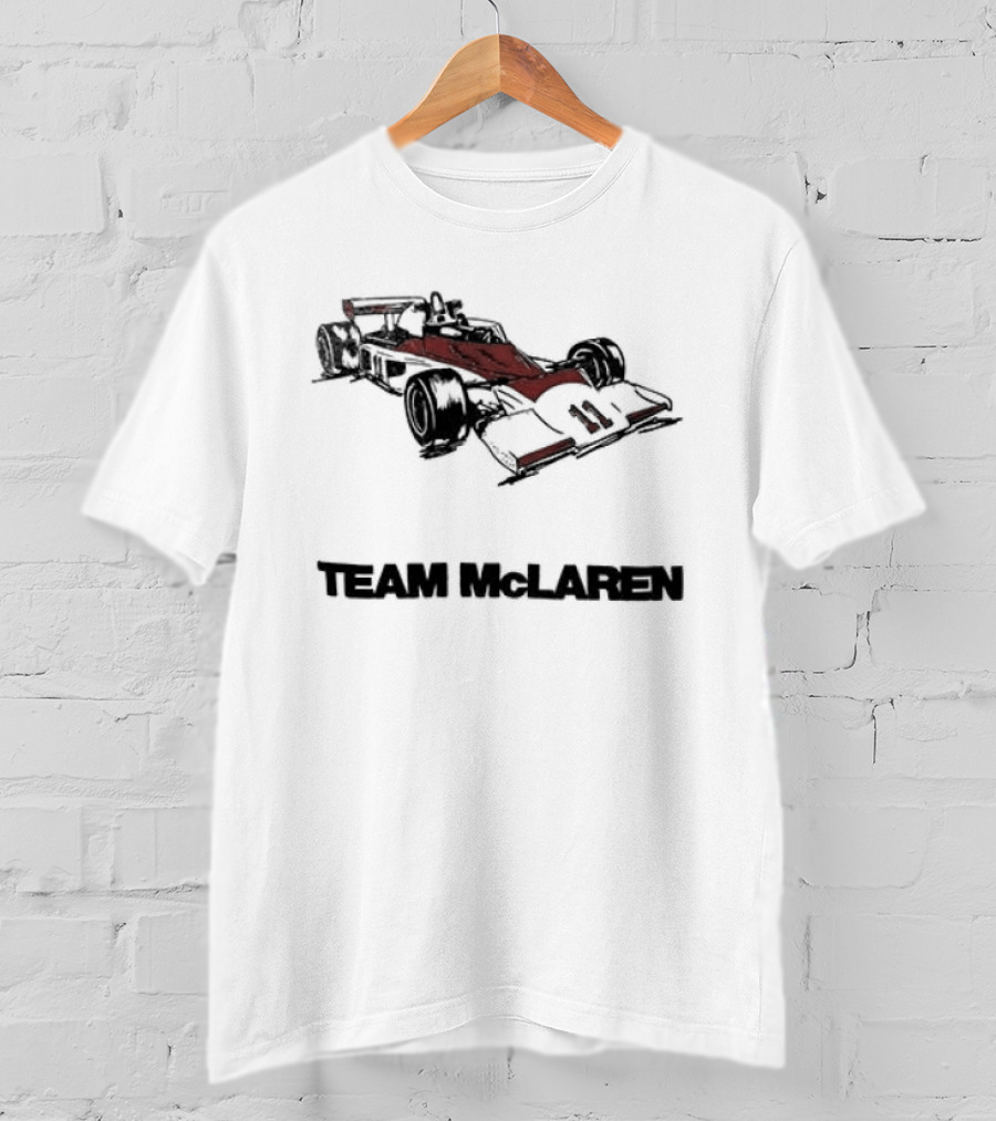 Team McLaren 1976 Car Racing Vintage Formula One Racing Car T-Shirt