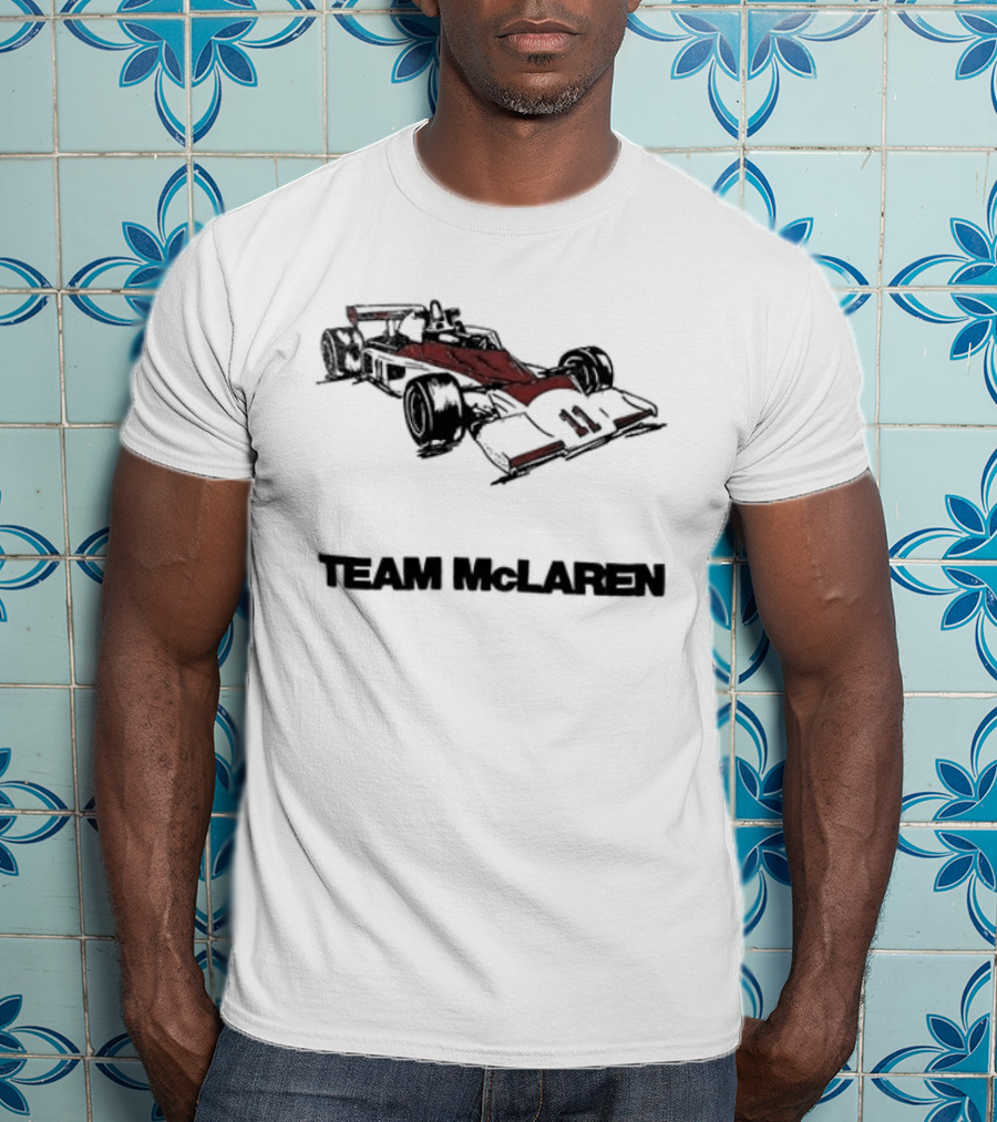 Team McLaren 1976 Car Racing Vintage Formula One Racing Car T-Shirt
