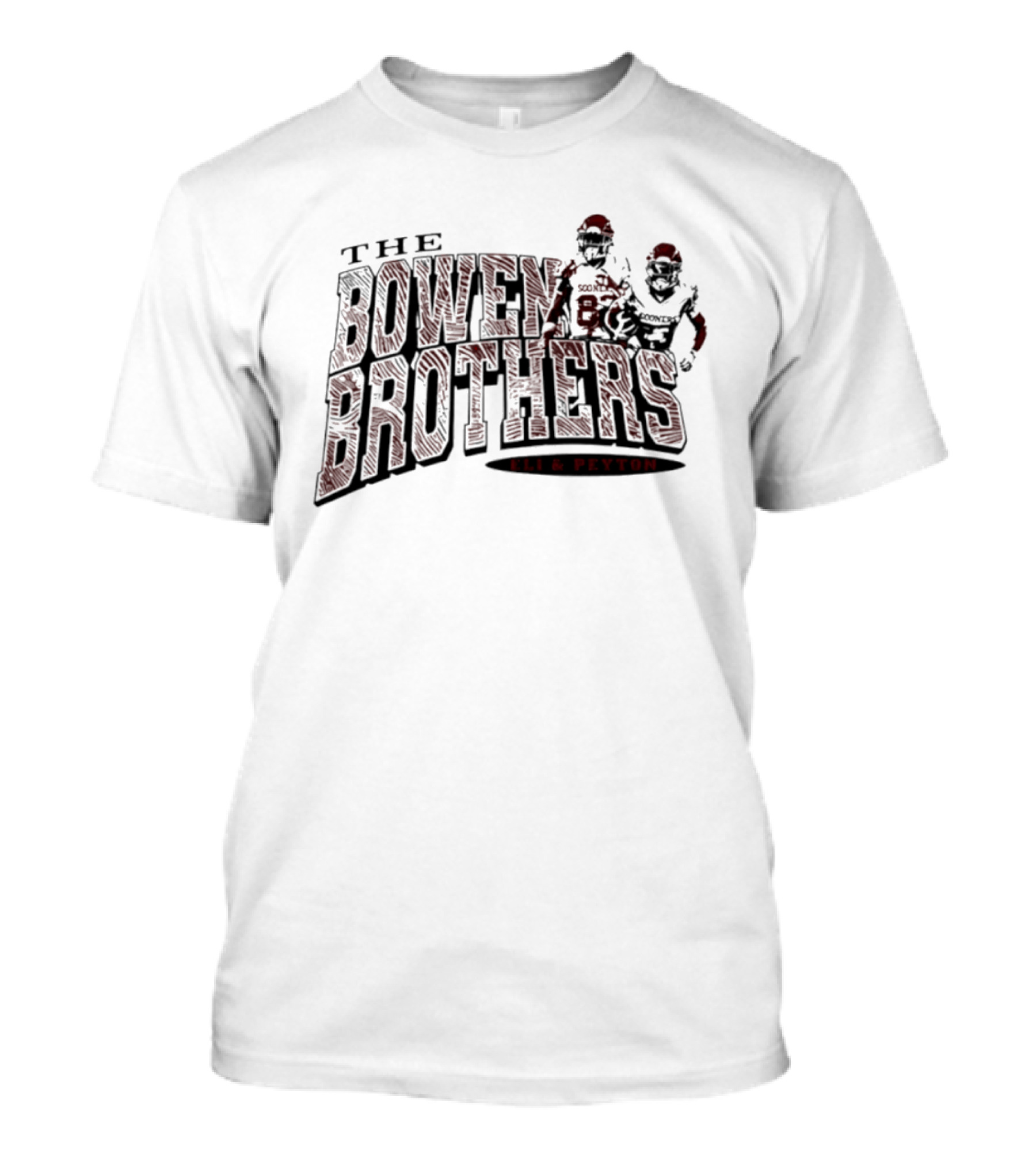 The Bowen Brothers Eli & Peyton Oklahoma Sooners Football Players T-Shirt