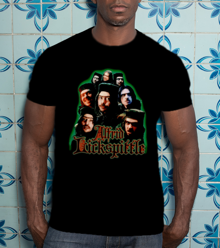 Alfrid Lickspittle Middle Earth The Hobbit Character Montage T-Shirt