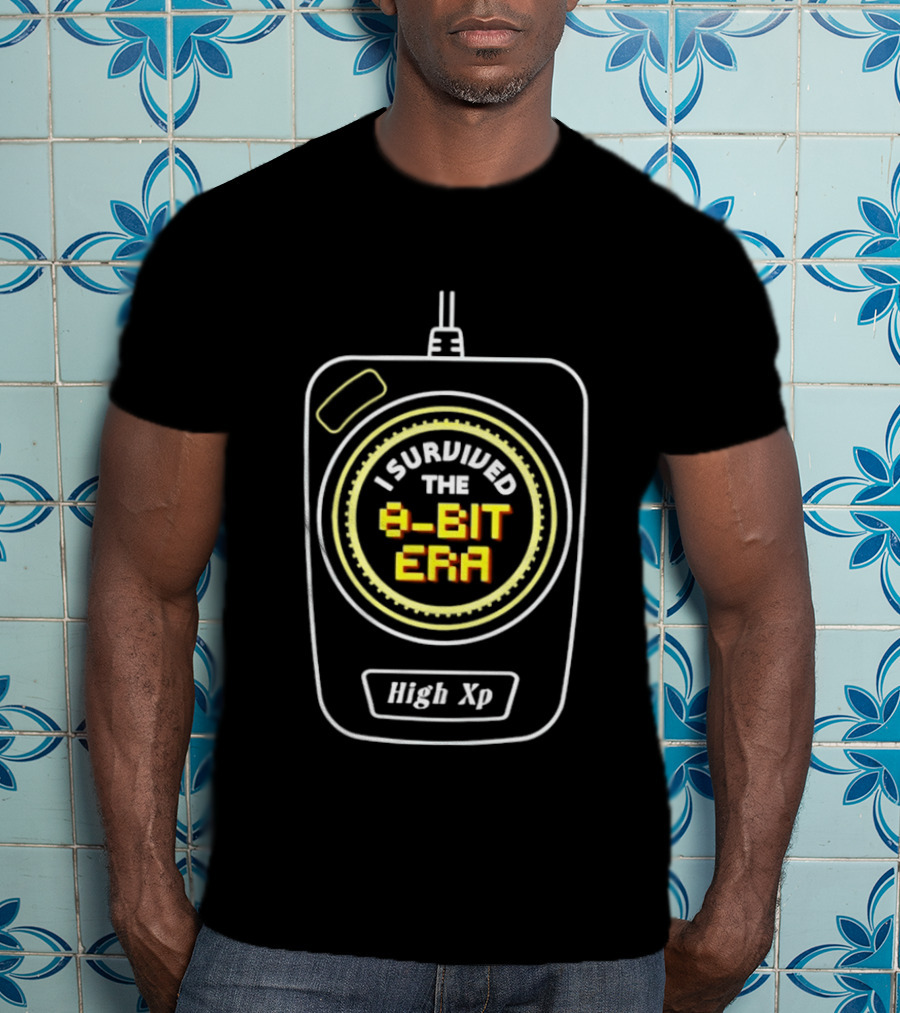 I Survived The 8 Bit Era High XP Retro Gaming Nostalgia T-Shirt