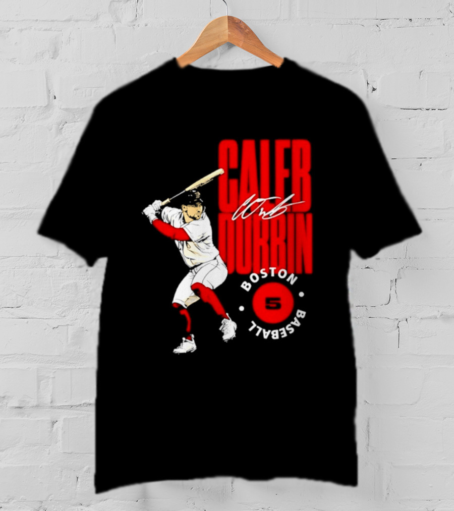 Caleb Durbin Boston Red Sox Baseball 5 T-Shirt