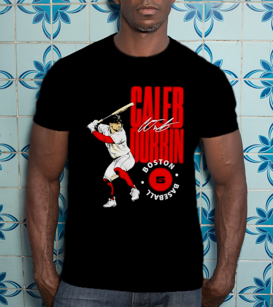 Caleb Durbin Boston Red Sox Baseball 5 T-Shirt