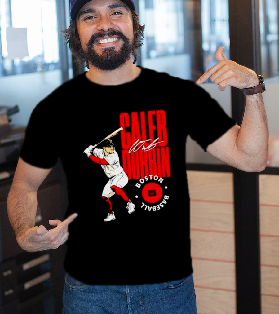 Caleb Durbin Boston Red Sox Baseball 5 T-Shirt