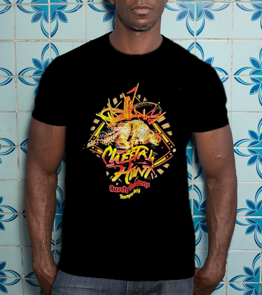 Cheetah Hunt Busch Gardens Tampa Bay Roller Adventure T-Shirt