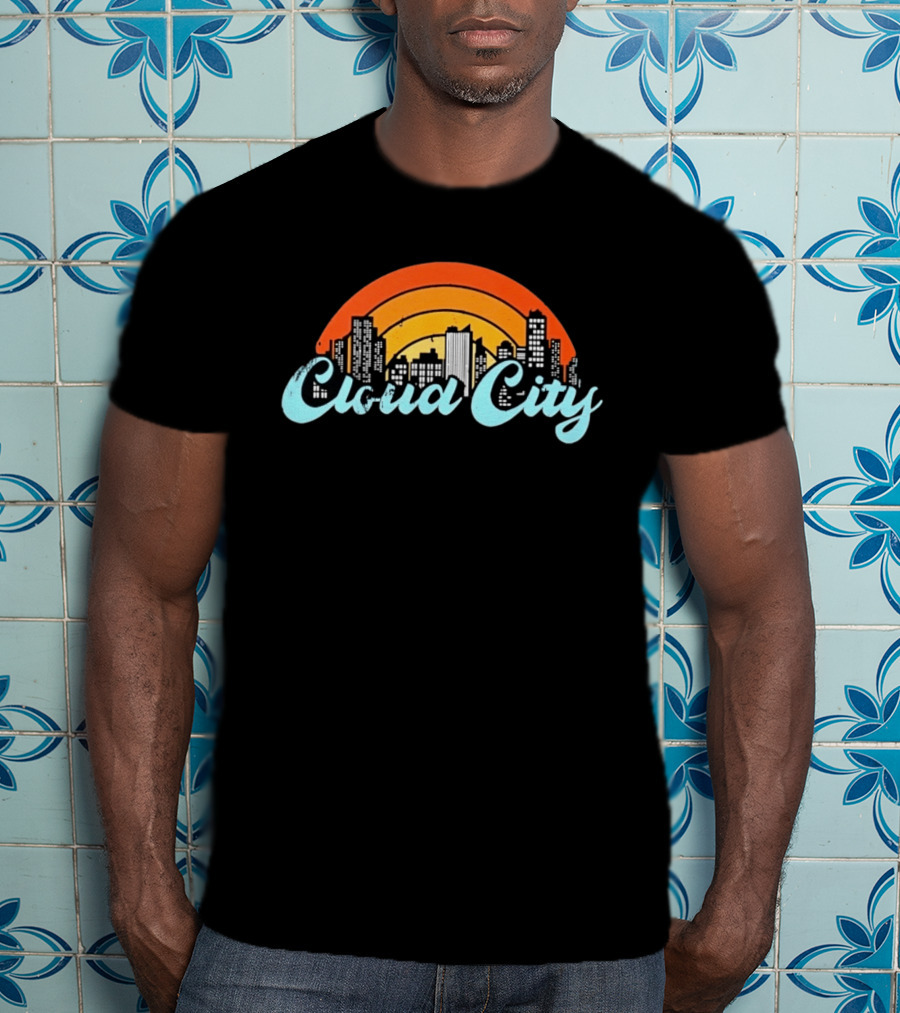 Cloud City Skyline Bespin Star Wars Retro Urban Sunset T-Shirt