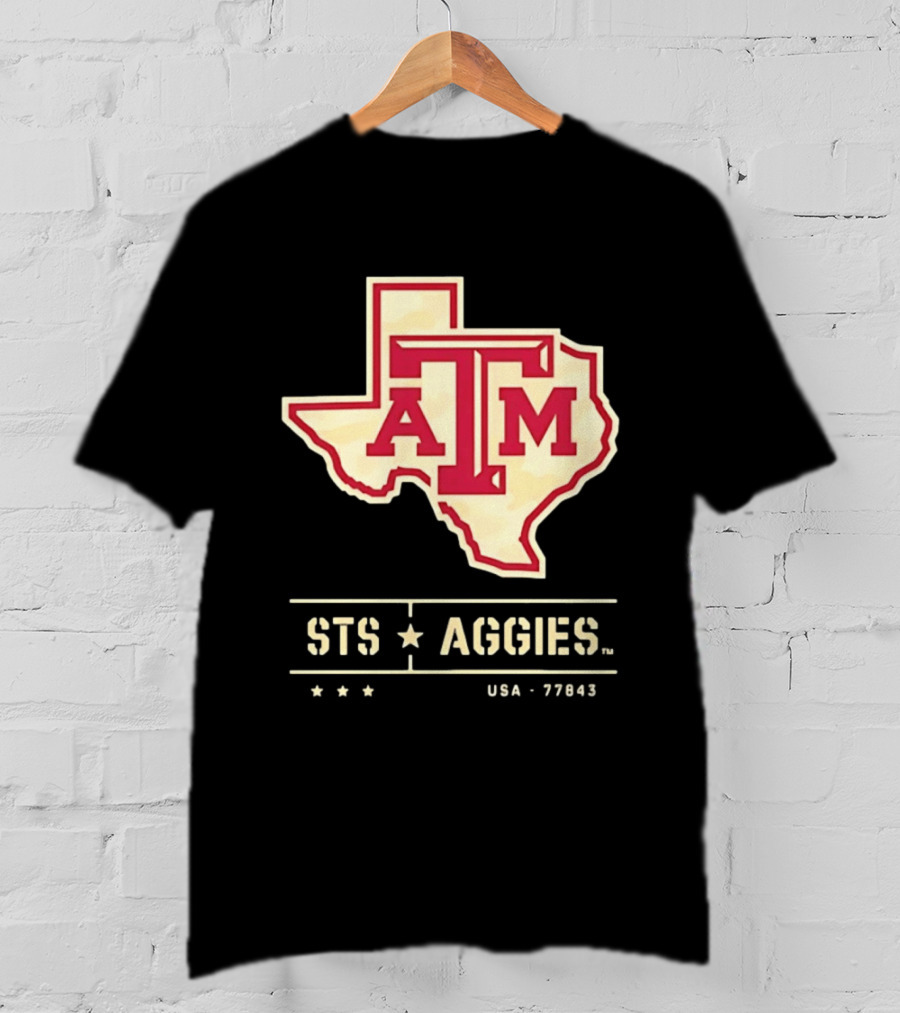 Texas A&M ATM STS Aggies USA 77843 T-Shirt