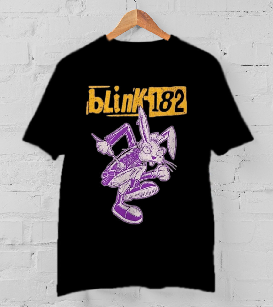 Blink 182 Distressed Punk Bunny T-Shirt