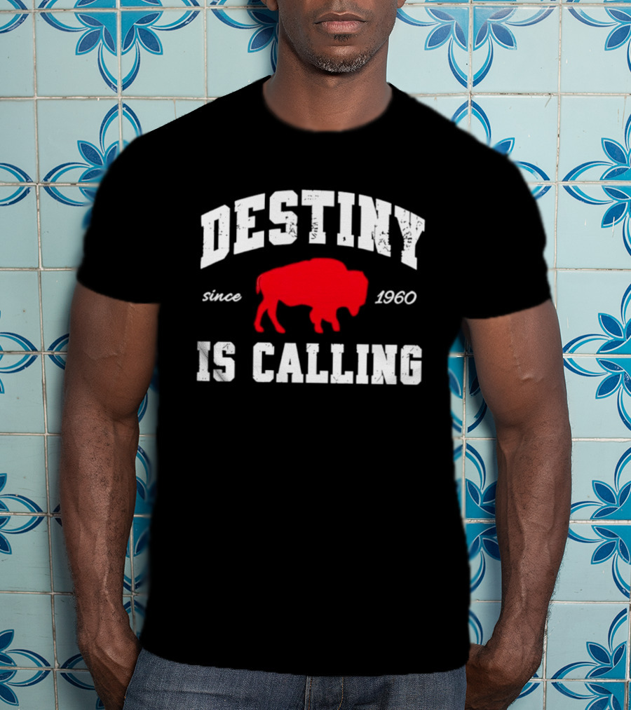 Buffalo Bills Destiny Is Calling Since 1960 Distressed T-Shirt