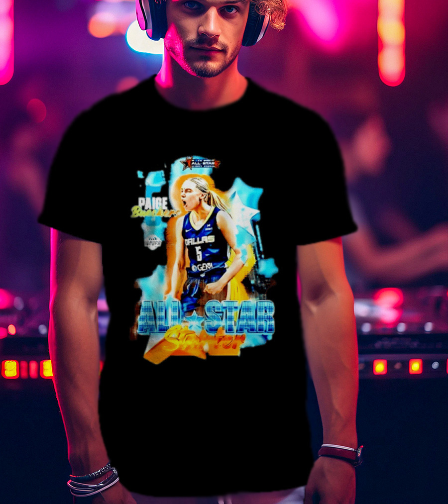 Paige Bueckers Dallas Wings All Star Starter 2025 WNBPA T-Shirt