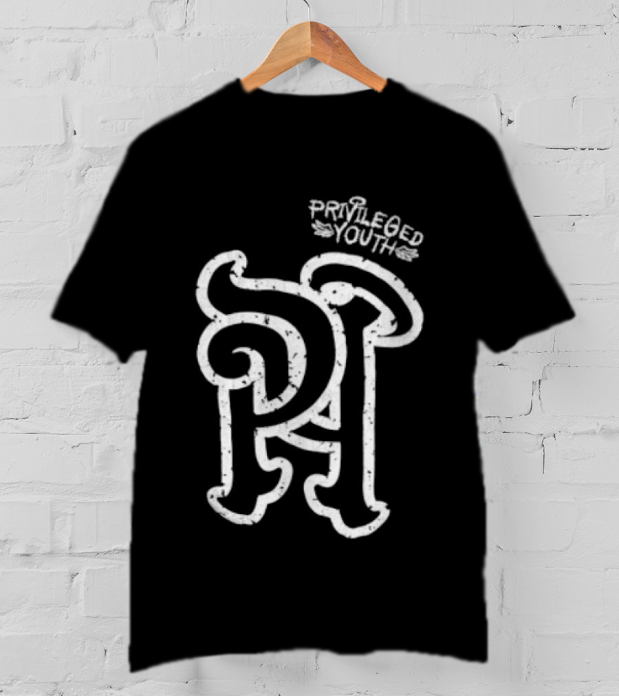 Privileged Youth Shaka Wear White Puff Oversized PA T-Shirt