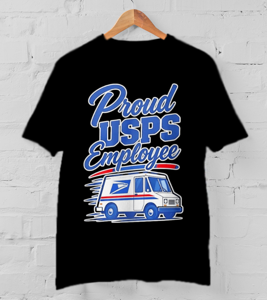 Proud USPS Employee With Postal Truck T-Shirt