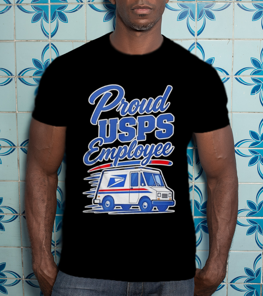 Proud USPS Employee With Postal Truck T-Shirt