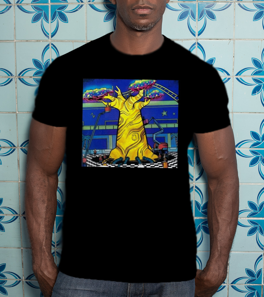Imaginative Whimsical Fantasy Tree With Amusement Park Adventures T-Shirt