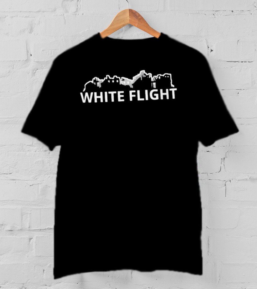 White Flight City Skyline Urban Sociology T-Shirt