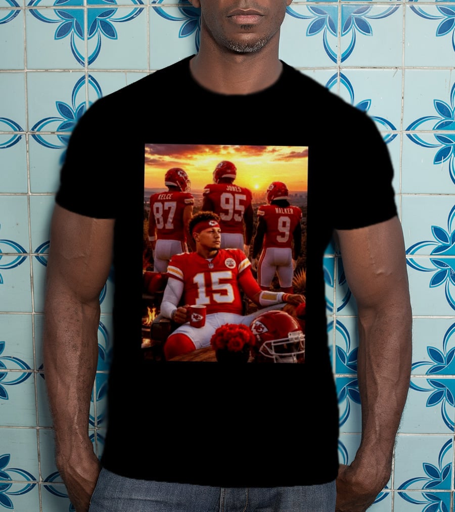 Good Morning Chiefs Kingdom Patrick Mahomes Kelce Jones Walker 87 95 9 15 T-Shirt
