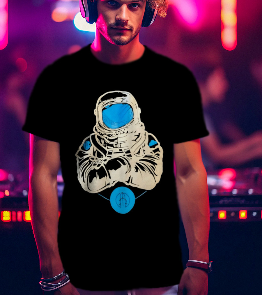 WordPress Astronaut Space Explorer Developer Iconic Space Suit Drawing T-Shirt