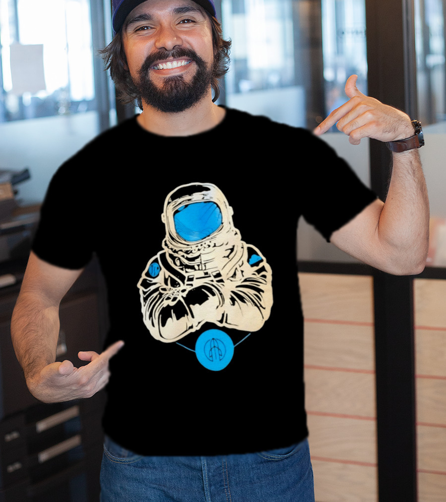 WordPress Astronaut Space Explorer Developer Iconic Space Suit Drawing T-Shirt
