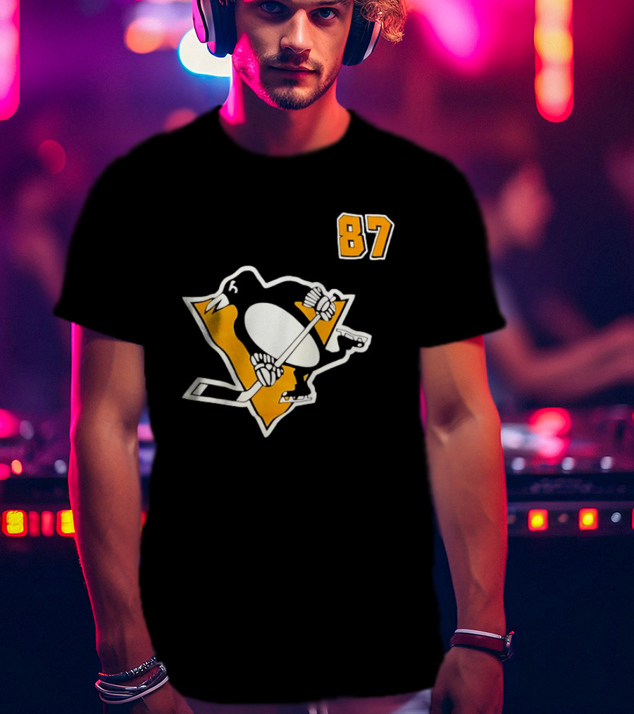 Sidney Crosby 87 Pittsburgh Penguins NHL Player T-Shirt