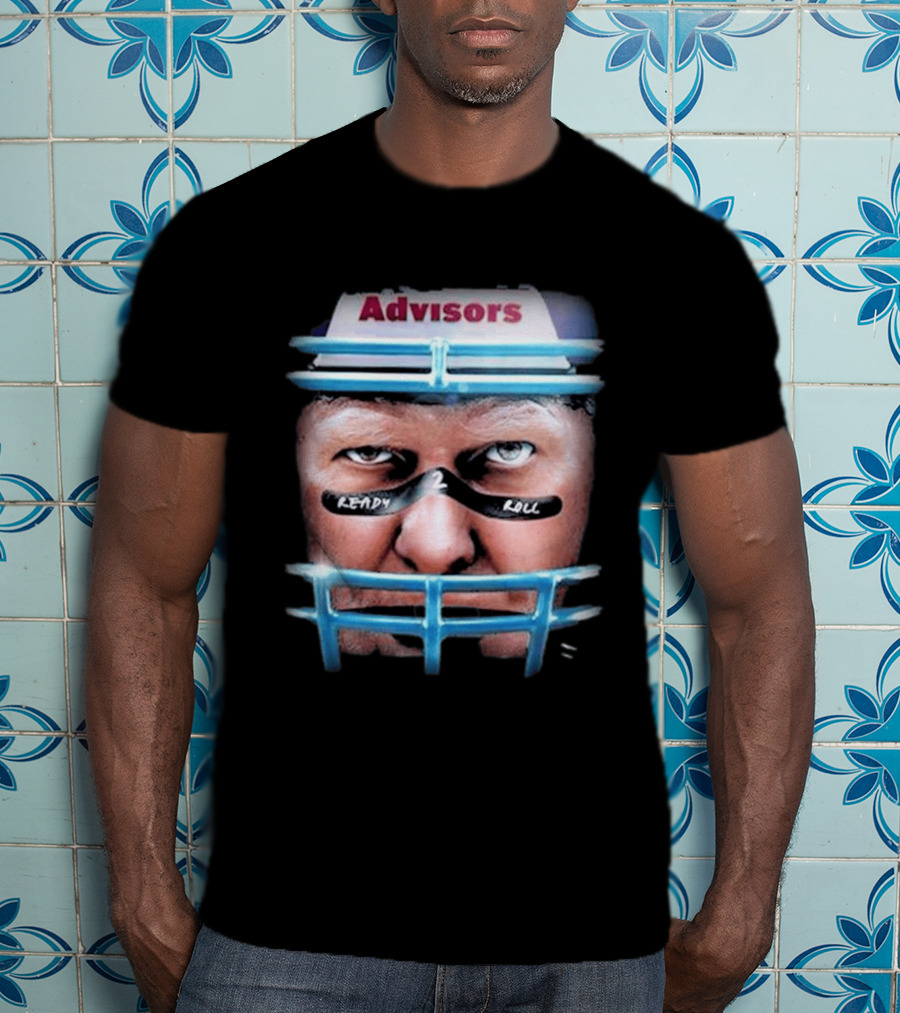 Advisors Stu Helmet Ready 2 Roll Football T-Shirt