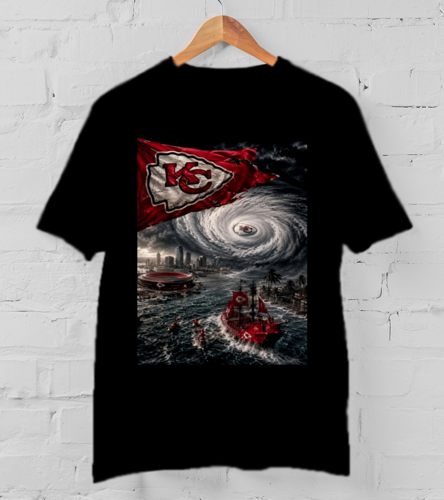 Tampa Bay You Better Start Boarding Up The Windows KC Football Storm Warning T-Shirt