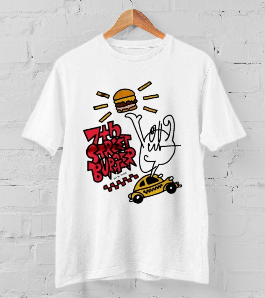 7th Street Burger Taxi With Burger And Sunbeam T-Shirt