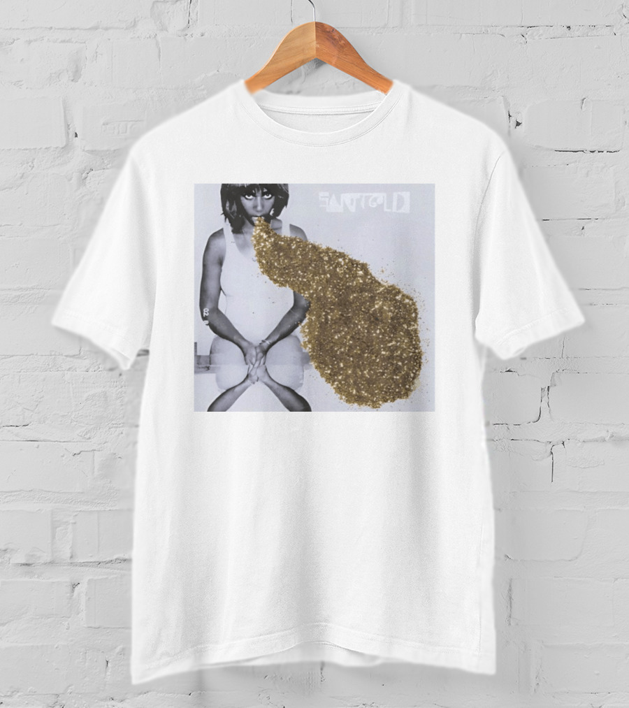 Santigold Gold Glitter Album Cover T-Shirt