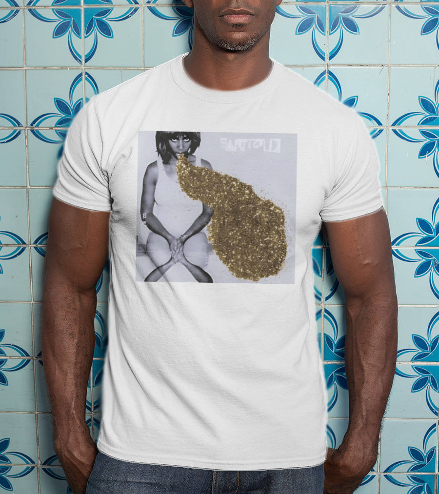 Santigold Gold Glitter Album Cover T-Shirt