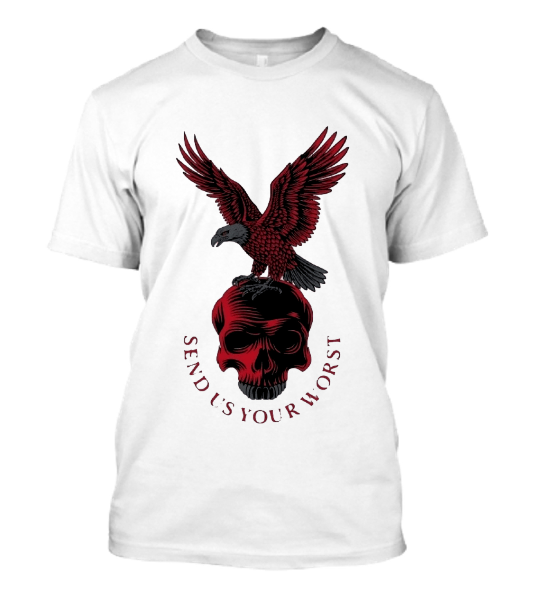 Send Us Your Worst Eagle And Skull Gothic T-Shirt