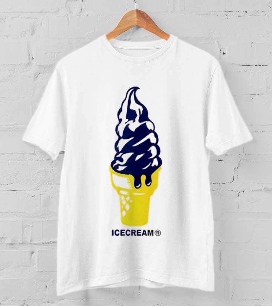 Trevor Goosby Icecream Soft Serve Brand Yellow Cone T-Shirt
