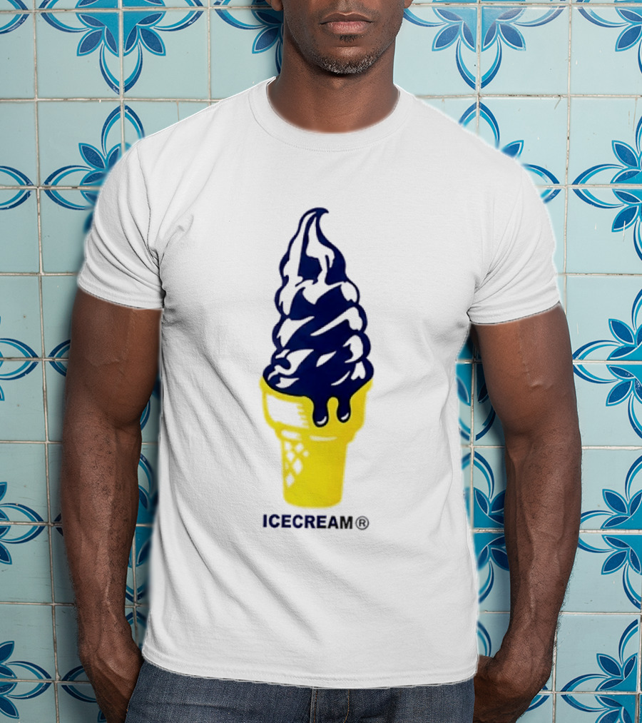 Trevor Goosby Icecream Soft Serve Brand Yellow Cone T-Shirt