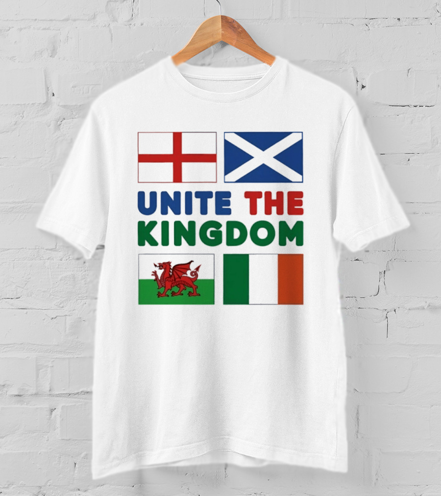 Unite The Kingdom England Scotland Wales Ireland Flags British Isles T-Shirt